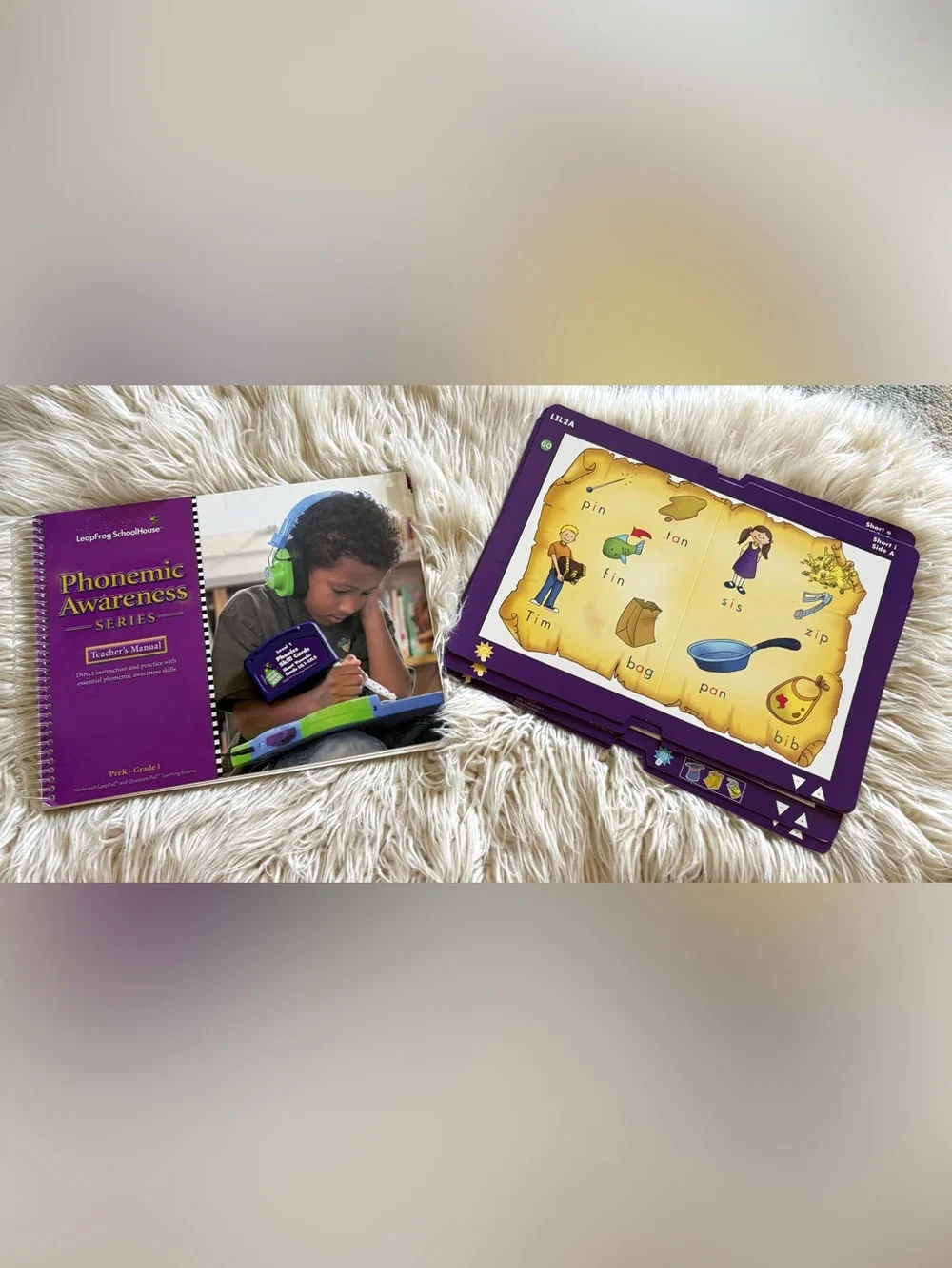 Leapfrog Schoolhouse Phonemic Awareness Leappad Teacher’s Manual Cartridge Set